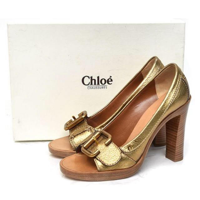 Chloe(クロエ)の✿Chloeバックルオープントゥパンプス レディースの靴/シューズ(ハイヒール/パンプス)の商品写真