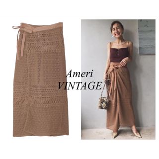 アメリヴィンテージ(Ameri VINTAGE)のAMERI LACE MILLEFEUILLE PANTS(ロングスカート)