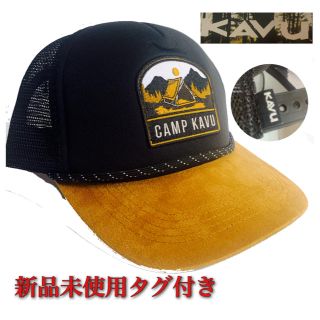 カブー(KAVU)の【新品】カブー kavu  ブラック×ベージュ(キャップ)