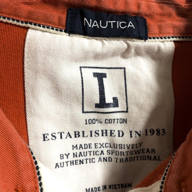 NAUTICA(ノーティカ)のヴィンテージ NAUTICA ノーティカ オレンジ RN.67835 ポロシャツ メンズのトップス(ポロシャツ)の商品写真