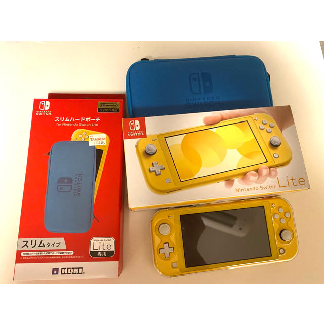 Nintendo Switch Lite イエロー＋ケース、カバー家庭用ゲーム機本体
