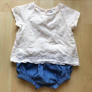 オールドネイビー(Old Navy)のOLD NAVY ロンパース  6-12M(ロンパース)