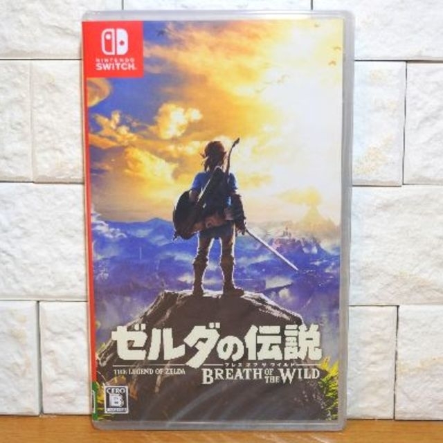 任天堂(ニンテンドウ)の【新品・未開封】ゼルダの伝説 ブレス オブ ザ ワイルド - Switch エンタメ/ホビーのゲームソフト/ゲーム機本体(家庭用ゲームソフト)の商品写真