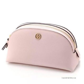 トリーバーチ(Tory Burch)の新品💕トリーバーチ　ポーチ　ピンク　マチあり　シンプル　可愛い　ライトピンク(ポーチ)