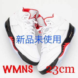 ナイキ(NIKE)のAIR JORDAN 5 RETRO (GS) FIRE RED(スニーカー)