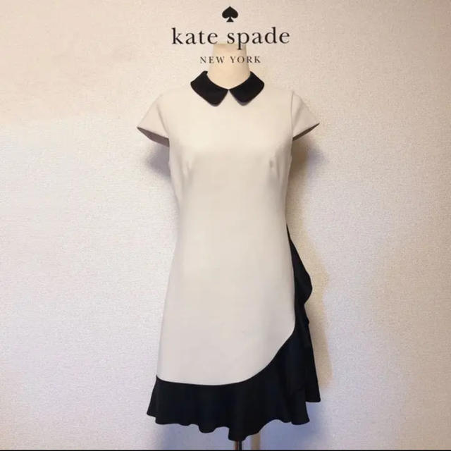 ケイトスペード　白襟ワンピース　kate spade