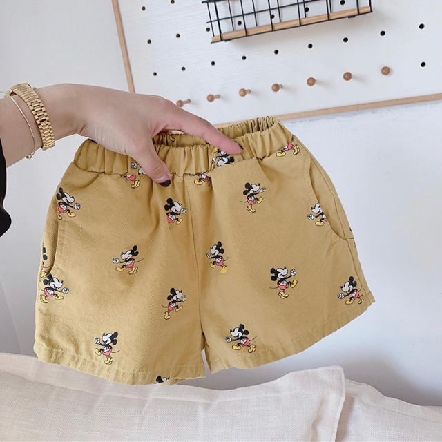 ✨new✨子供服　ミッキーマウス短パン キッズ/ベビー/マタニティのベビー服(~85cm)(パンツ)の商品写真