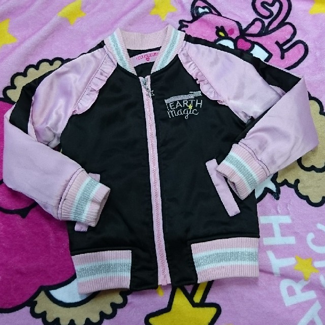 EARTHMAGIC(アースマジック)のはなママ様専用🐻アースマジック スタジャン100 キッズ/ベビー/マタニティのキッズ服女の子用(90cm~)(ジャケット/上着)の商品写真