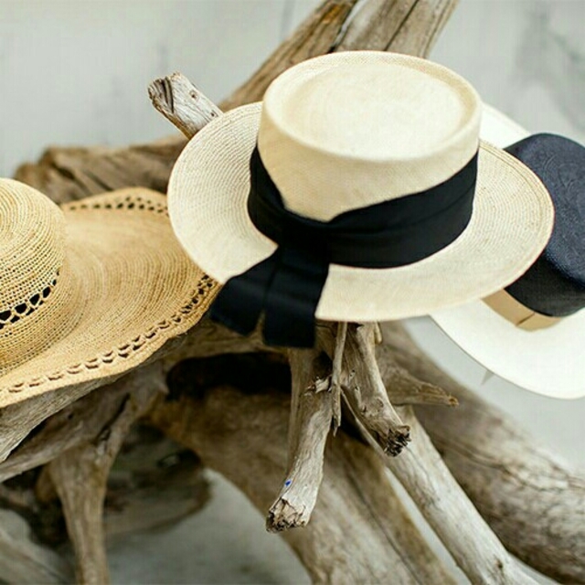 Chapeau d’ O Bao Canotier ブラック