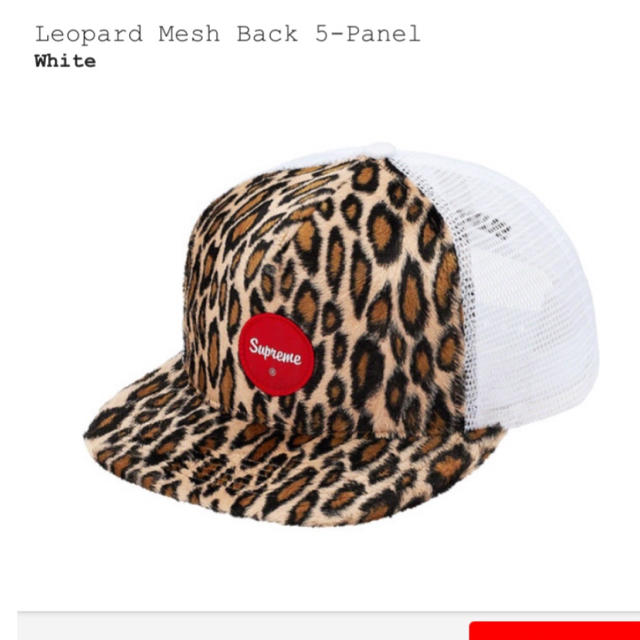 帽子SUPREME 20SS   Leopard Mesh Back 5-Panel