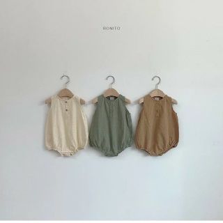 コドモビームス(こども ビームス)のballoon rompers ◆brown 6M◆(ロンパース)