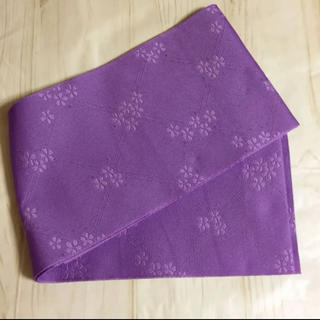 浴衣帯 紫 【新品未使用】No.68 浴衣 帯 半幅帯 単衣帯 袴下 袴帯(浴衣帯)