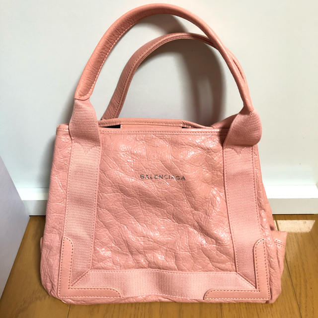 24ｃｍ×横バレンシアガ　バッグ　ピンク　皮　BALENCIAGA