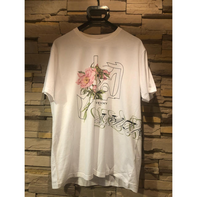 新品 GIVENCHY  ジバンシィ カリグラフィックプリント Tシャツ ブルー