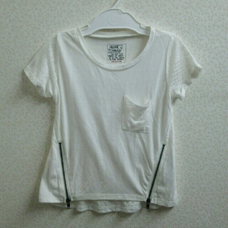 アズールバイマウジー(AZUL by moussy)のサイドZIP 半袖プルオーバー 100(Tシャツ/カットソー)