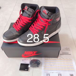 ナイキ(NIKE)のNIKE Air Jordan 1 Black/Gym Red(スニーカー)