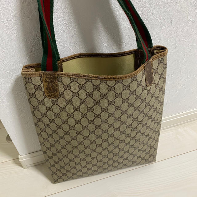 Gucci(グッチ)の【美品】GUCCI シェリーライン　トートバッグ　GG柄 レディースのバッグ(トートバッグ)の商品写真