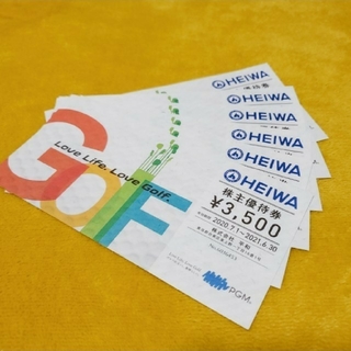 ヘイワ(平和)のHEIWA　株主優待券21000円相当(ゴルフ場)