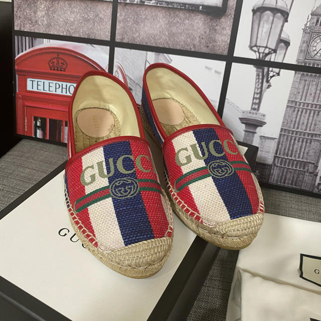 Gucci(グッチ)のグッチ キャンバス エスパドリーユ 39 レディースの靴/シューズ(その他)の商品写真