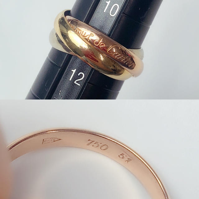 Cartier - カルティエ リング トリニティ Cartier 三連 K18 750 #51の通販 by H.SEA's shop