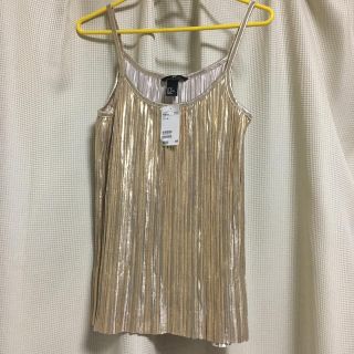 エイチアンドエム(H&M)の【新品】H&M  プリーツキャミソール(キャミソール)