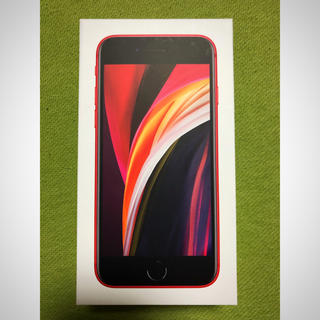 アイフォーン(iPhone)の☆ 新品 iPhone SE 2 2世代 64GB RED レッド SIMフリー(スマートフォン本体)