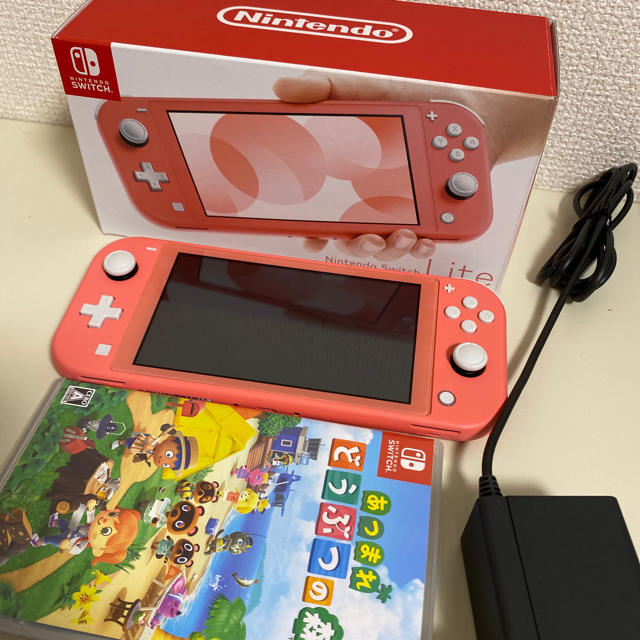 値下げ♡switch lite コーラル　あつまれどうぶつの森