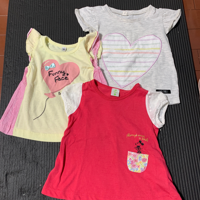 おくこい様専用　Tシャツ　90  9枚セット キッズ/ベビー/マタニティのキッズ服女の子用(90cm~)(Tシャツ/カットソー)の商品写真