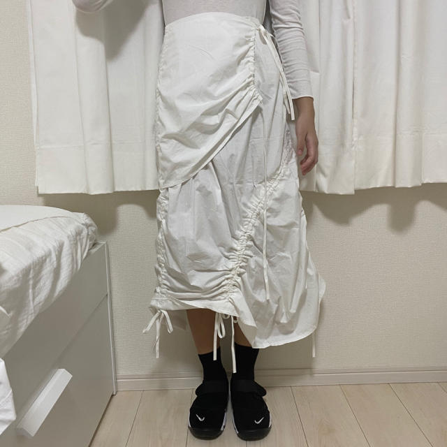 STYLENANDA(スタイルナンダ)のシャーリングスカート レディースのスカート(ロングスカート)の商品写真