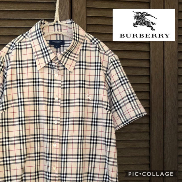 BURBERRY(バーバリー)の【 BURBERRY 】半袖シャツ　ストレッチ　ノバチェック レディースのトップス(シャツ/ブラウス(半袖/袖なし))の商品写真