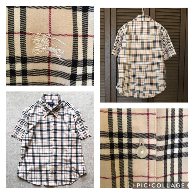 BURBERRY(バーバリー)の【 BURBERRY 】半袖シャツ　ストレッチ　ノバチェック レディースのトップス(シャツ/ブラウス(半袖/袖なし))の商品写真