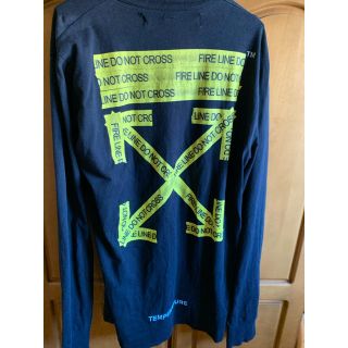 オフホワイト(OFF-WHITE)のoff-white  firetape ロンT(Tシャツ/カットソー(七分/長袖))