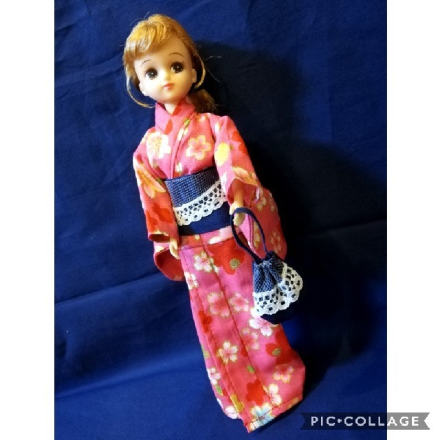 リカちゃん人形浴衣 キッズ/ベビー/マタニティのおもちゃ(ぬいぐるみ/人形)の商品写真