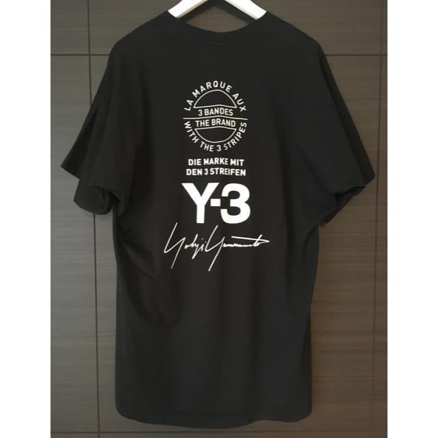 Y3  adidas✖️YOHJI YAMAMOTO  ロゴプリント　ブラック