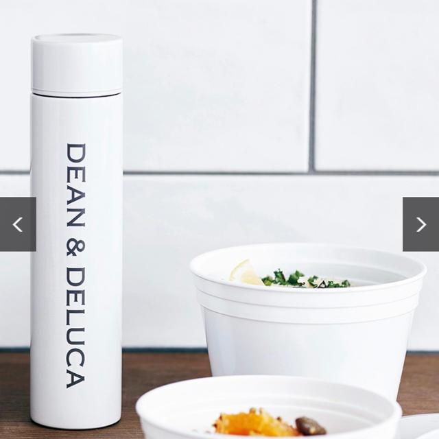 DEAN & DELUCA(ディーンアンドデルーカ)のDEEN & DELUCA  ステンレスボトル　ホワイト キッズ/ベビー/マタニティの授乳/お食事用品(水筒)の商品写真