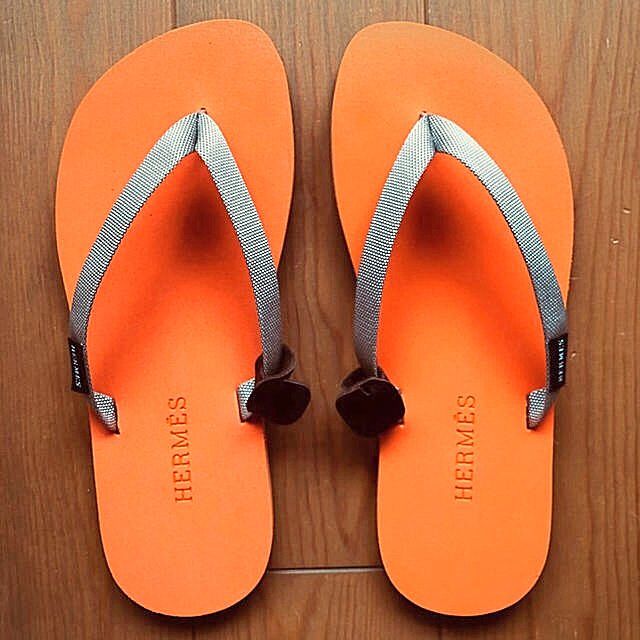 Hermes - 【未使用】エルメス ビーチサンダル オレンジ/サイズ38の通販