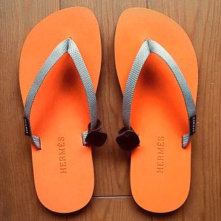 エルメス(Hermes)の【未使用】エルメス　ビーチサンダル　オレンジ/サイズ38(ビーチサンダル)