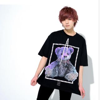 ミルクボーイ(MILKBOY)のkinglymask   セパレートリボンタイへっどふぉん　BIG Tシャツ(Tシャツ/カットソー(半袖/袖なし))