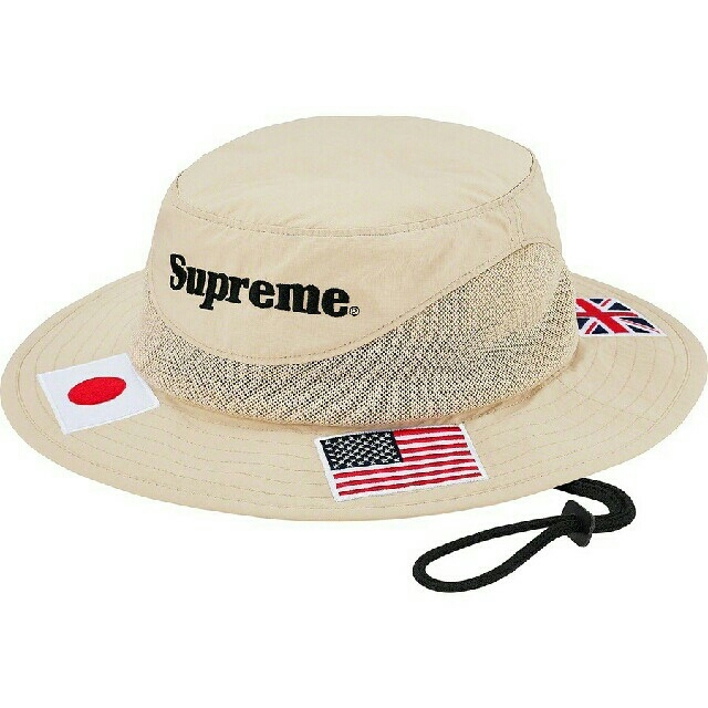 Supreme Flags Boonie 黒 Black M/Lサイズ