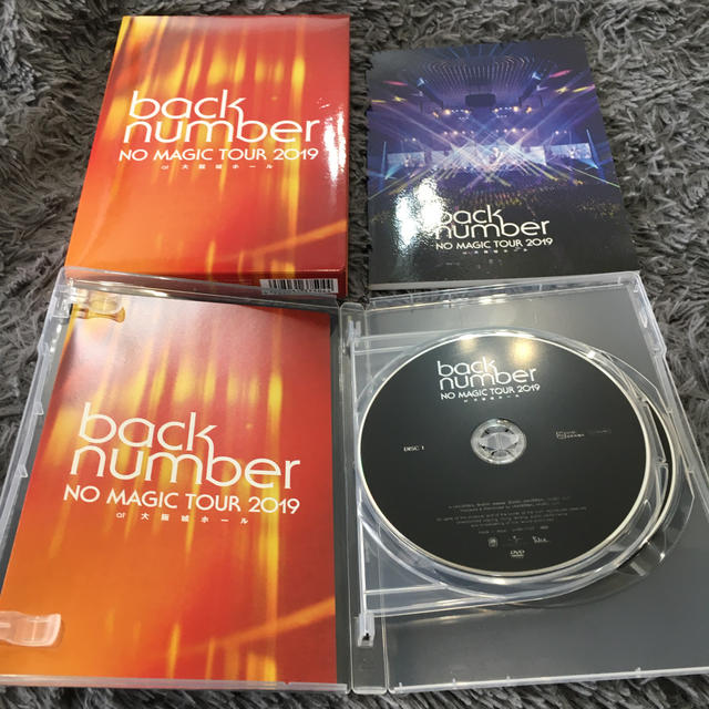 BACK NUMBER(バックナンバー)の初回DVD NO MAGIC TOUR 2019 at 大阪城ホール エンタメ/ホビーのDVD/ブルーレイ(ミュージック)の商品写真