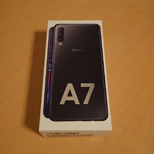 【6/26購入】Galaxy A7 ブラック 64GB SIMフリー