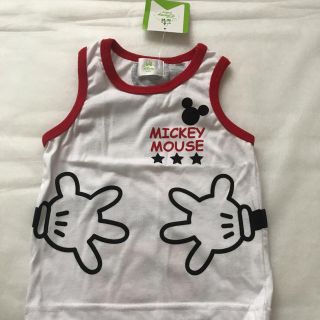 ディズニー(Disney)のミッキーマウス　タンクトップ　90センチ(Tシャツ/カットソー)