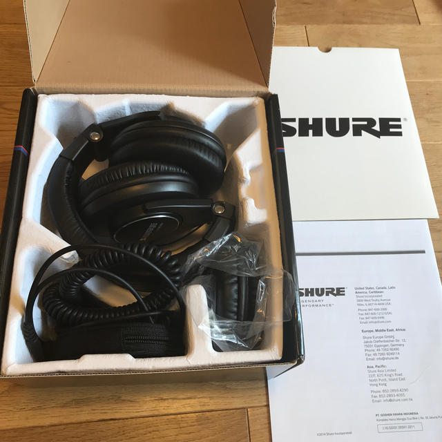 SHURE SHR840 中古美品 スマホ/家電/カメラのオーディオ機器(ヘッドフォン/イヤフォン)の商品写真