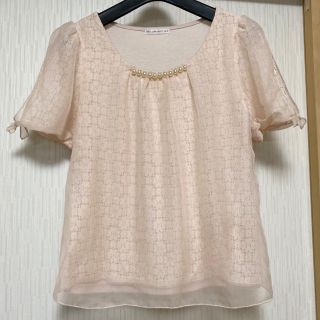 ウィルセレクション(WILLSELECTION)のウィルセレクション　パール付きシフォン合わせブラウス(シャツ/ブラウス(半袖/袖なし))