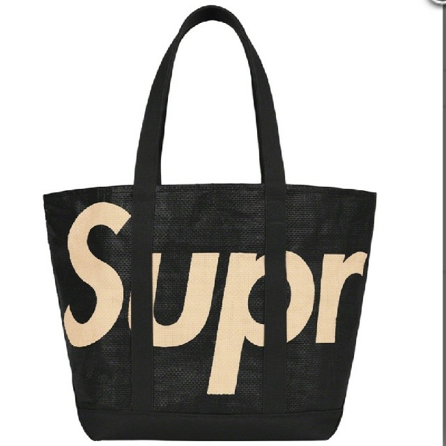 Supreme Raffia Tote black