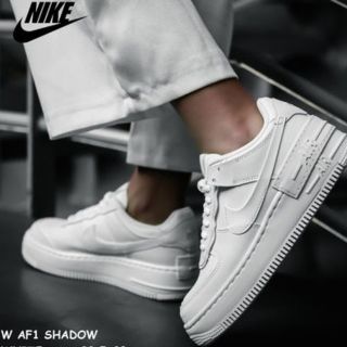 ナイキ(NIKE)の新品未使用☆エアフォース ワン シャドウ 白 25cm WHITE(スニーカー)