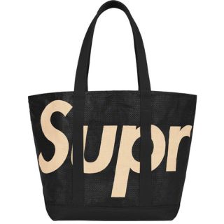 supreme Raffia Tote トートバッグ　黒(トートバッグ)