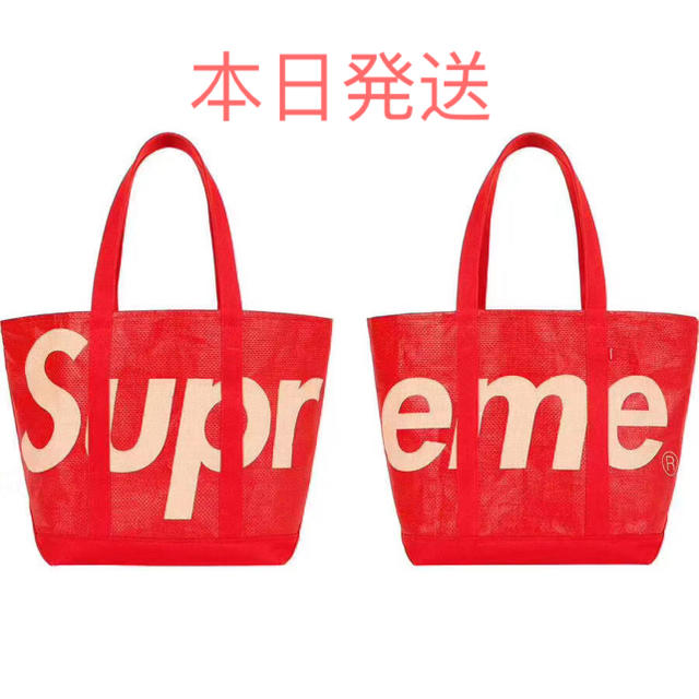 Supreme - supreme Raffia Tote Redの通販 by Und｜シュプリームならラクマ