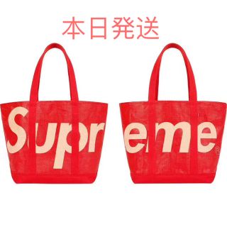 シュプリーム(Supreme)のsupreme Raffia Tote Red(トートバッグ)