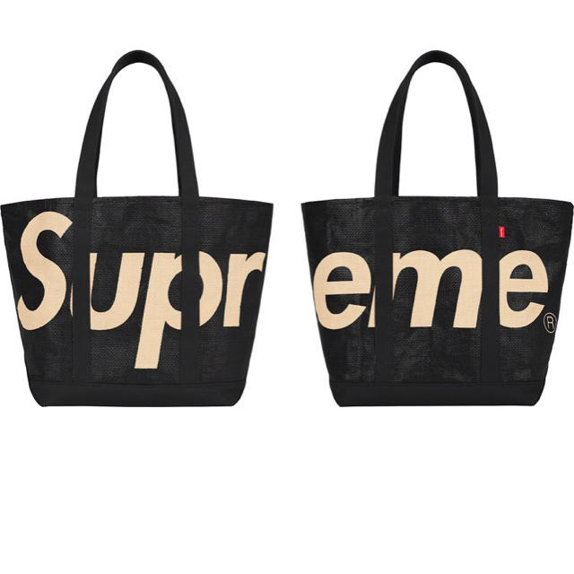 Supreme Raffia Tote black